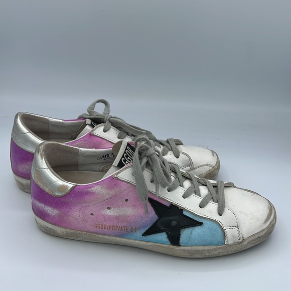 Golden Goose SuperStar Limited Edition Tie Dye Sneakers EU 39/ US Size 9 - Picture 15 of 15
